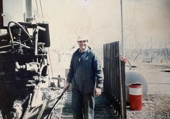 Philip au plan de béton de Granby, 1989